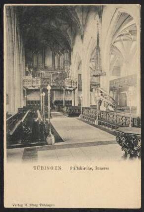 457, Tübingen. Stiftskirche, Inneres.