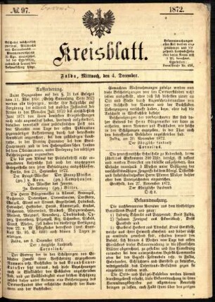 Ausgabe vom Mittwoch, den 04. Dezember 1872.