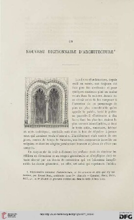 2. Pér. 16.1877: Un nouveau dictionnaire d'architecture
