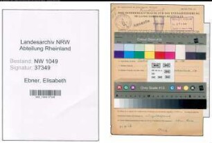 Entnazifizierung Elisabeth Ebner , geb. 04.11.1922 (Bueroangestellte)