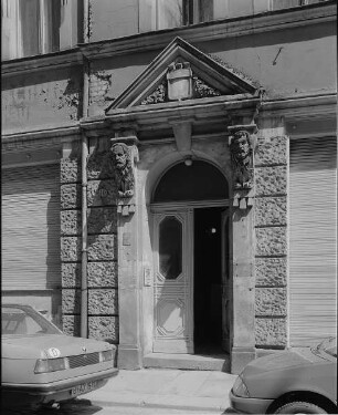 Dresden-Neustadt, Obergraben 10. Wohnhaus (1870/1880). Portal
