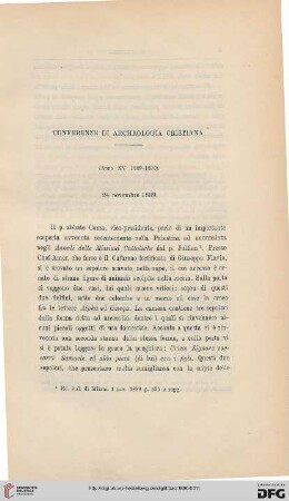 5.Ser.1.1890: Conferenze di archeologia cristiana