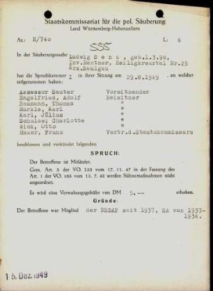 Senz, Ludwig