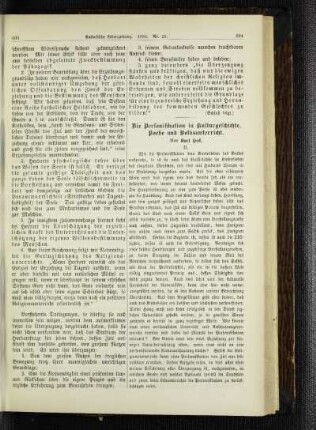 ¬Die¬ Personifikation in Kulturgeschichte, Poesie und Volksunterricht : II