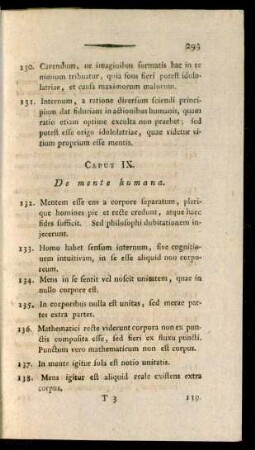 Caput IX. De mente humana