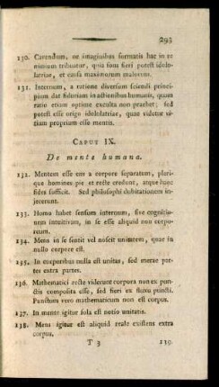 Caput IX. De mente humana