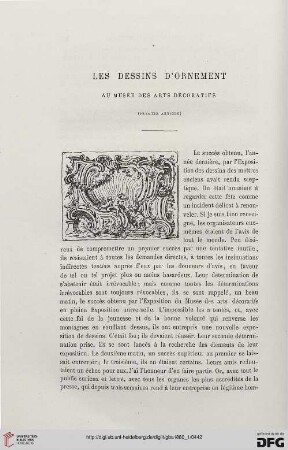 2. Pér. 21.1880: Les dessins d'ornement au Musée des arts décoratifs, 1