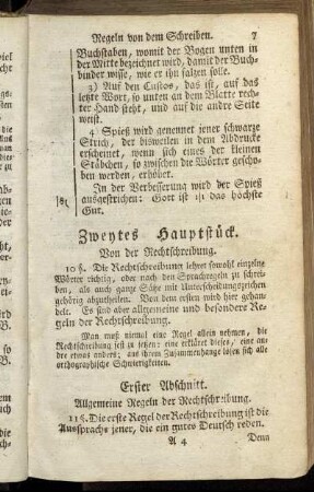 Zweytes Hauptstück. Von der Rechtschreibung.