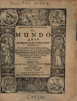 Dispvtatio Physica, De Mundo