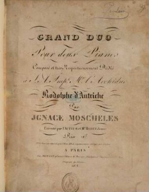 Grand duo pour deux pianos