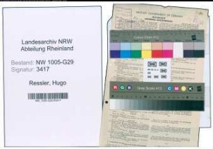 Entnazifizierung Hugo Ressler , geb. 07.12.1896 (Bahnamtmann)