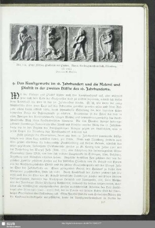 9. Das Kunstgewerbe im 16. Jahrhundert und die Malerei und Plastik in der zweiten Hälfte des 16. Jahrhunderts