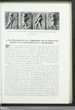 9. Das Kunstgewerbe im 16. Jahrhundert und die Malerei und Plastik in der zweiten Hälfte des 16. Jahrhunderts