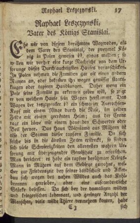 [6.] Raphael Leszczynski, Vater des Königs Stanislai.