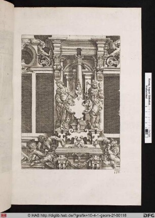 [Zwei Fenster mit allegorischen Figuren. Band III.]