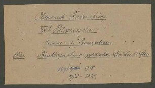 Beschlagnahmung politischer Druckschriften