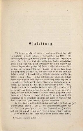Die Chroniken der schwäbischen Städte, 2. Augsburg [Chronik des Burkard Zink] : 1368 - 1468