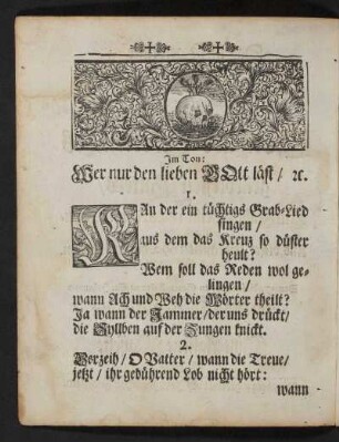 [Liedtext] Im Ton: Wer nur den lieben Gott läst ...