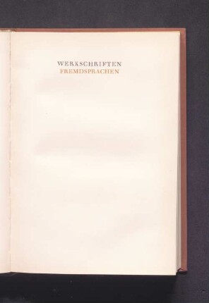 Werkschriften Fremdsprachen
