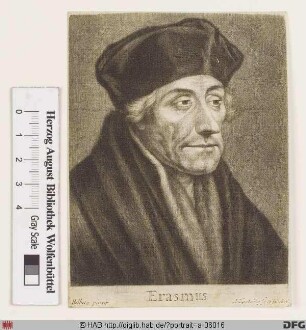 Bildnis Desiderius Erasmus, gen. Erasmus von Rotterdam