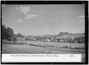 Thürmsdorf mit Lilienstein und Festung Königstein