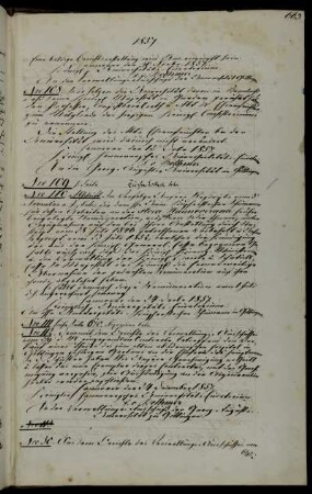 Abschriftliche Mitteilung der Kündigung des Universitätskupferstechers Schumann.