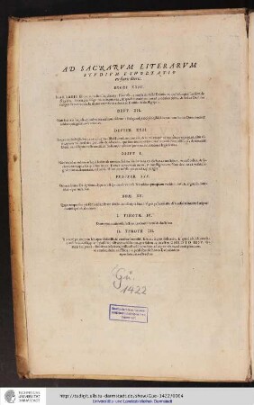 Ad sacrarum literarum studium exhortatio