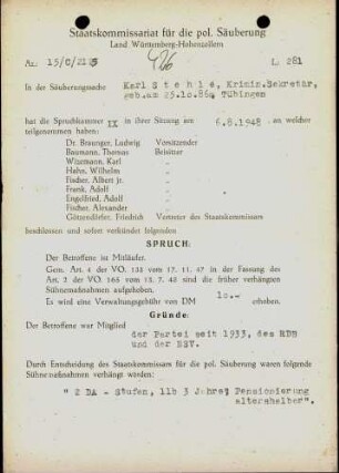 Stehle, Karl