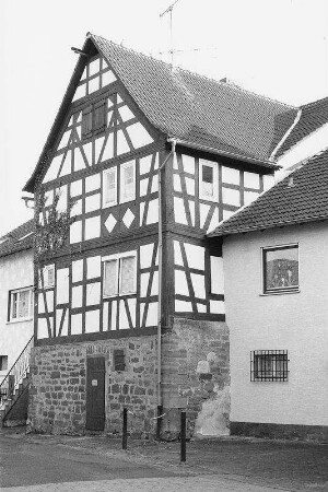 Wohnhaus, Fachwerk; Gelnhausen, Auestraße 29