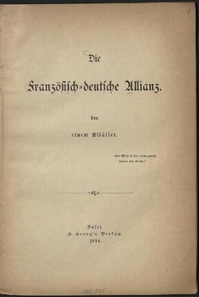 Die französisch-deutsche Allianz