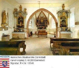 Amorbach im Odenwald, Amorsbrunn, Kapelle im Otterbachtal / Interieur