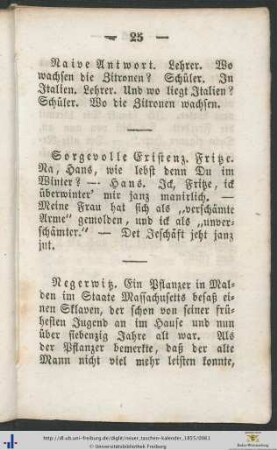 Sorgevolle Existenz.