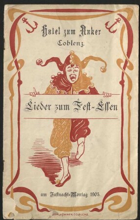 Lieder zum Fest-Essen : am Fastnacht-Montag 1905