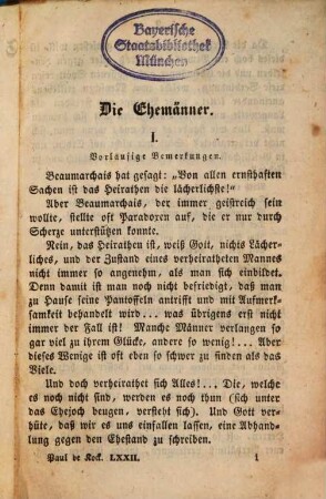 Paul de Kock's humoristische Romane, deutsch bearbeitet von Heinrich Elsner. 72