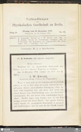 Nr. 16. Sitzung vom 18. December 1891