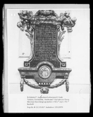 Epitaph des Georg Melchior Honifstingl (gestorben 1787)
