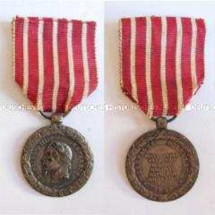 Erinnerungsmedaille an den italienischen Feldzug unter Napoleon III., Frankreich, 2. Kaiserreich