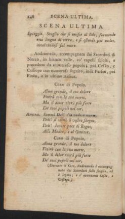 Scena Ultima = Letzte Scene