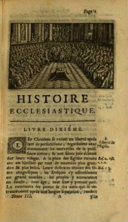 Histoire Ecclesiastique, 3. Depuis l'an 313 jusques à l'an 361