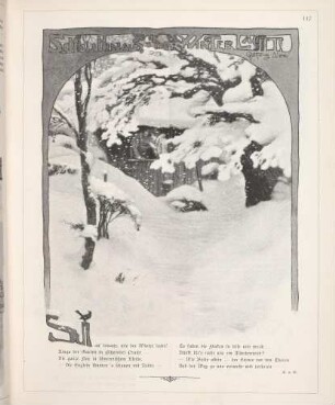 "Schau hinaus, wie der Winter lacht!"