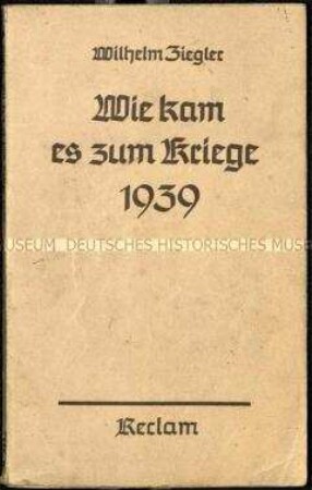 Deutsche Rechtfertigungsschrift über die Ursachen des Zweiten Weltkriegs