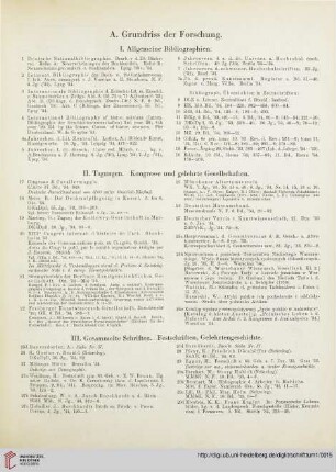 II. Tagungen. Kongresse und gelehrte Gesellschaften