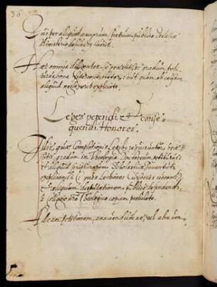 Leges petendi et consequendi Honores.