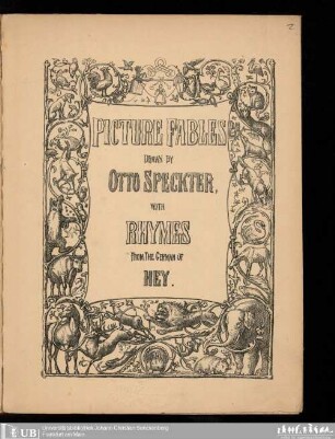One hundred picture fables : with rhymes