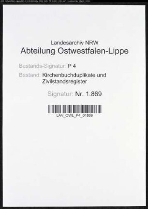 Kirchenbuchduplikat der katholischen Gemeinde Hellinghausen (GHT 1826). (Gemeinde: Hellinghausen, katholische Gemeinde)