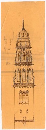 Unzugeordnete Kirchen-Projekte (Skizzen): Kirchturm