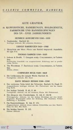 Alte Graphik (Nr. 1-378)