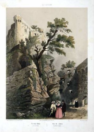 Das alte Schloss bei Baden Baden - Le vieux château près de Bade