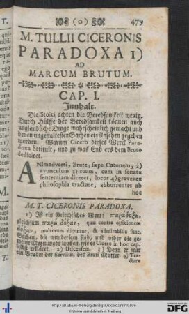 Paradoxa Ad Marcum Brutum.