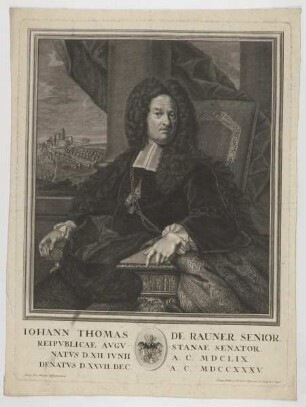 Bildnis des Iohann Thomas de Rauner